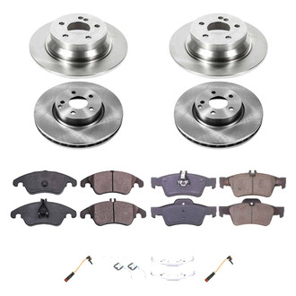 Callahan Brake Parts® - Plain Front and Rear Brake Kit