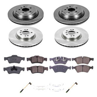 Callahan Brake Parts® - Plain Front and Rear Brake Kit