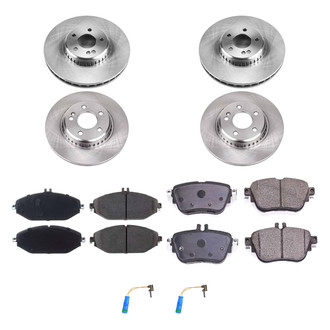 Callahan Brake Parts® - Plain Front and Rear Brake Kit