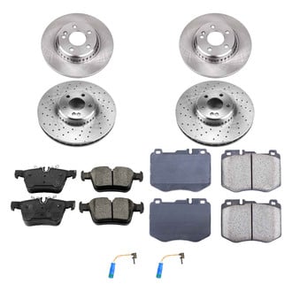 Callahan Brake Parts® - Plain Front and Rear Brake Kit
