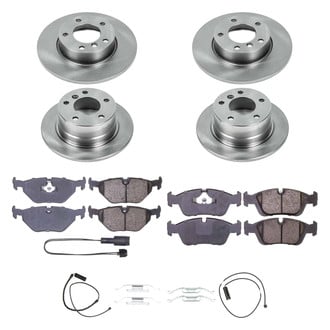 Callahan Brake Parts® - Plain Front and Rear Brake Kit
