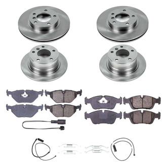 Callahan Brake Parts® - Plain Front and Rear Brake Kit