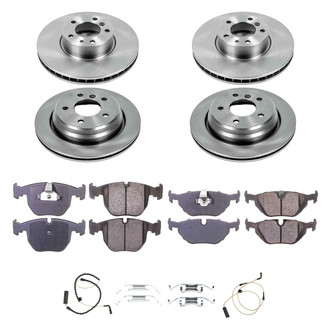 Callahan Brake Parts® - Plain Front and Rear Brake Kit