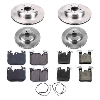 Callahan Brake Parts® - Plain Front and Rear Brake Kit