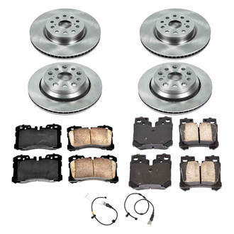 Callahan Brake Parts® - Plain Front and Rear Brake Kit