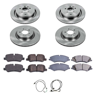 Callahan Brake Parts® - Plain Front and Rear Brake Kit