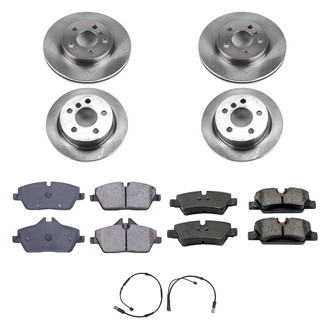 Callahan Brake Parts® - Plain Front and Rear Brake Kit