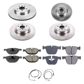Callahan Brake Parts® - Plain Front and Rear Brake Kit