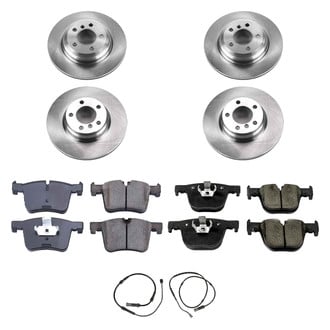 Callahan Brake Parts® - Plain Front and Rear Brake Kit