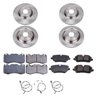 Callahan Brake Parts® - Plain Front and Rear Brake Kit