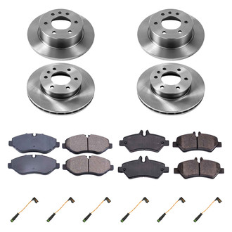Callahan Brake Parts® - Plain Front and Rear Brake Kit