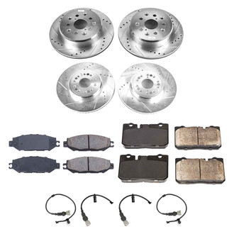 Callahan Brake Parts® - Drilled and Slotted Front and Rear Brake Kit