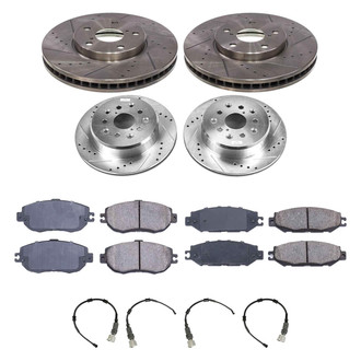 Callahan Brake Parts® - Drilled and Slotted Front and Rear Brake Kit
