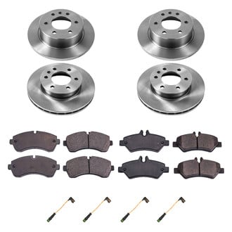 Callahan Brake Parts® - Plain Front and Rear Brake Kit