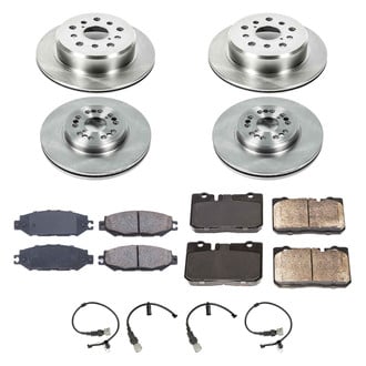 Callahan Brake Parts® - Plain Front and Rear Brake Kit