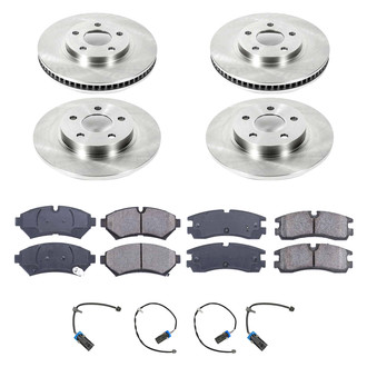 Callahan Brake Parts® - Plain Front and Rear Brake Kit