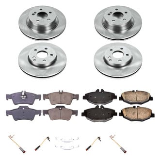 Callahan Brake Parts® - Plain Front and Rear Brake Kit