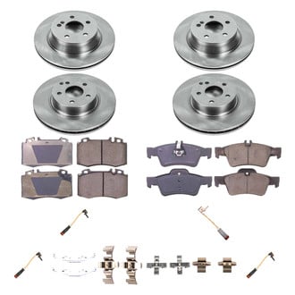 Callahan Brake Parts® - Plain Front and Rear Brake Kit