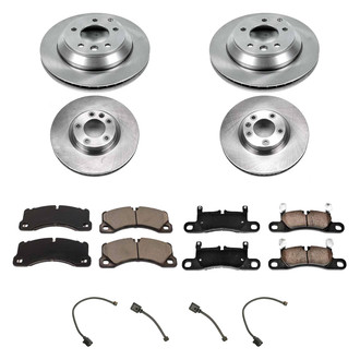Callahan Brake Parts® - Plain Front and Rear Brake Kit