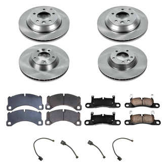 Callahan Brake Parts® - Plain Front and Rear Brake Kit