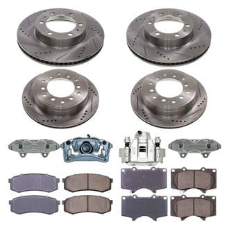 Callahan Brake Parts® - Drilled & Slotted Brake Kit with Calipers