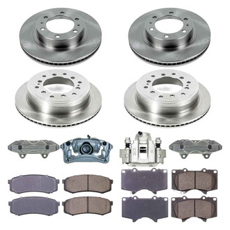 Callahan Brake Parts® - Plain Brake Kit with Calipers