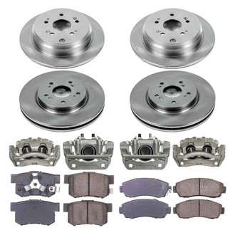 Callahan Brake Parts® - Plain Brake Kit with Calipers