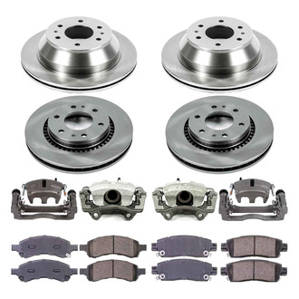 Callahan Brake Parts® - Plain Brake Kit with Calipers