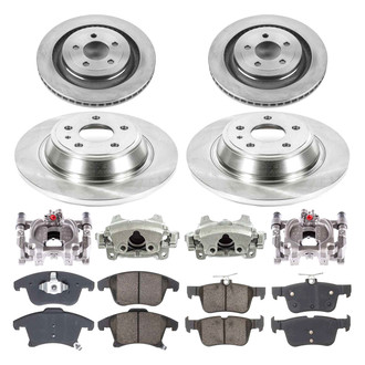 Callahan Brake Parts® - Plain Brake Kit with Calipers