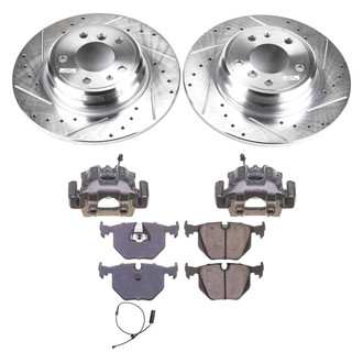 Callahan Brake Parts® - Drilled & Slotted Brake Kit with Calipers