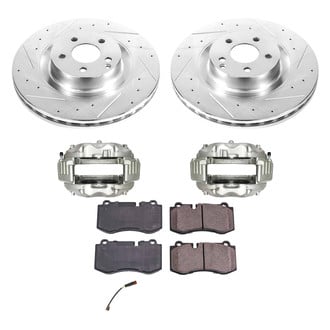 Callahan Brake Parts® - Drilled & Slotted Brake Kit with Calipers