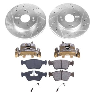 Callahan Brake Parts® - Drilled & Slotted Brake Kit with Calipers