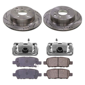 Callahan Brake Parts® K047878 - Drilled and Slotted Rear Brake Kit with Calipers
