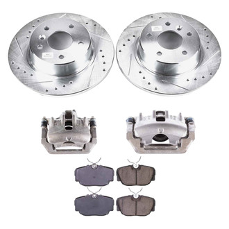 Callahan Brake Parts® - Drilled & Slotted Brake Kit with Calipers