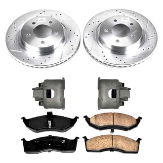 Callahan Brake Parts® K048023 - Drilled and Slotted Front Brake Kit with Calipers