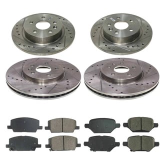 Callahan Brake Parts® - Drilled & Slotted Brake Kit