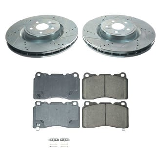 Callahan Brake Parts® - Drilled and Slotted Front Brake Kit