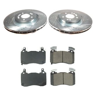 Callahan Brake Parts® - Drilled and Slotted Front Brake Kit