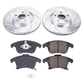 Callahan Brake Parts® - Drilled and Slotted Front Brake Kit