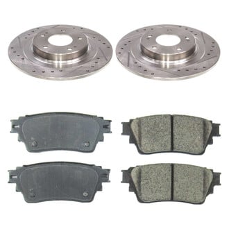 Callahan Brake Parts® - Drilled and Slotted Rear Brake Kit
