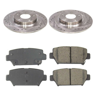 Callahan Brake Parts® - Drilled and Slotted Rear Brake Kit