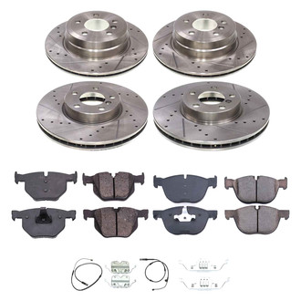 Callahan Brake Parts® - Drilled and Slotted Front and Rear Brake Kit