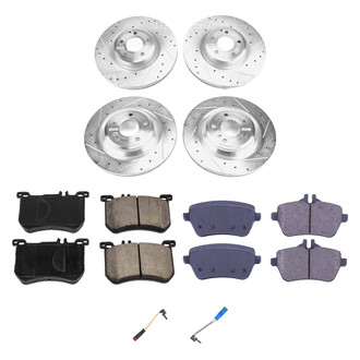 Callahan Brake Parts® - Drilled and Slotted Front and Rear Brake Kit
