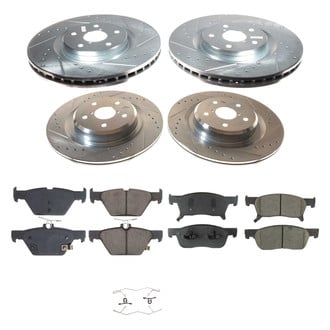 Callahan Brake Parts® - Drilled and Slotted Front and Rear Brake Kit