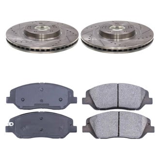Callahan Brake Parts® - Drilled and Slotted Front Brake Kit