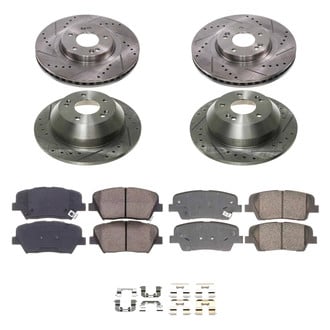 Callahan Brake Parts® - Drilled and Slotted Brake Kit