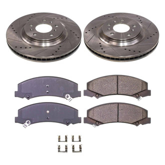 Callahan Brake Parts® - Drilled and Slotted Front Brake Kit