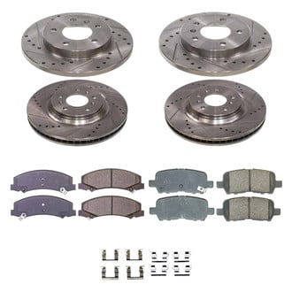 Callahan Brake Parts® - Drilled and Slotted Front and Rear Brake Kit