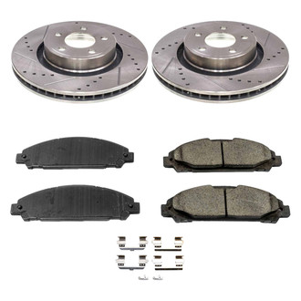 Callahan Brake Parts® - Drilled and Slotted Front Brake Kit