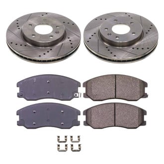 Callahan Brake Parts® - Drilled and Slotted Front Brake Kit